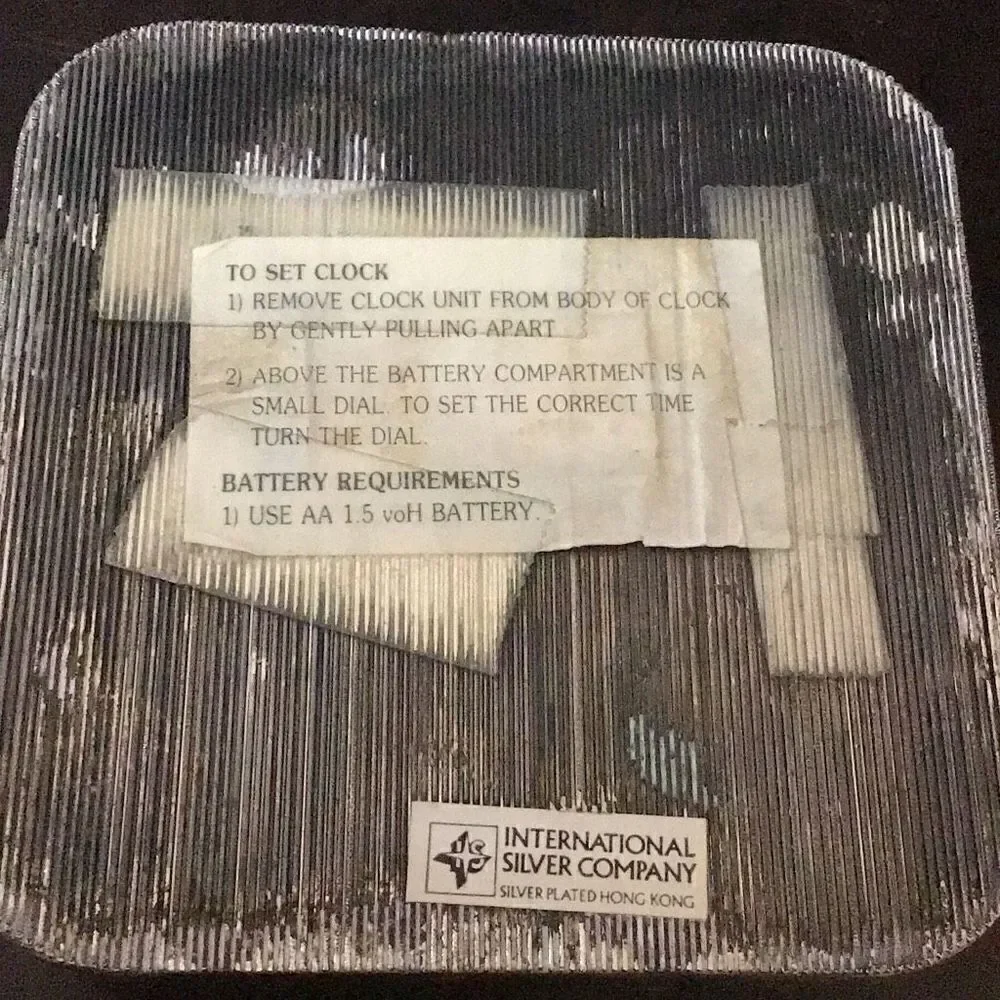 Clock from International Silver some patina shown - Picture 6 of 7